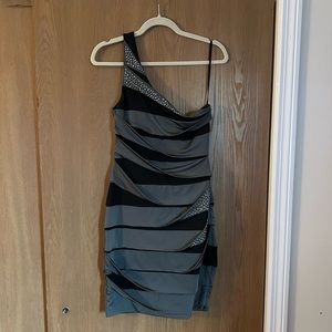New Years Party One Shoulder Dress